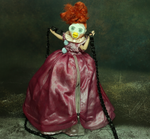 Victorian Clown Doll Handbag