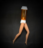 Pill Bottle with legs