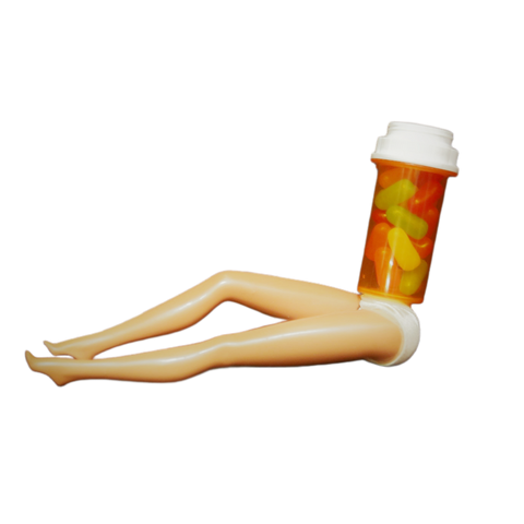 Pill Bottle with legs